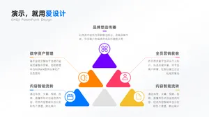 层级关系5项PPT内容页
