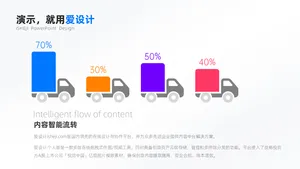递进关系4项PPT内容页