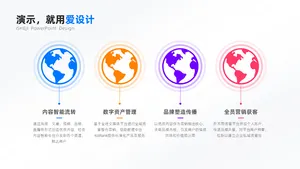 并列关系4项PPT内容页
