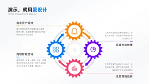 循环关系4项PPT内容页