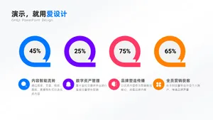 并列关系4项PPT内容页
