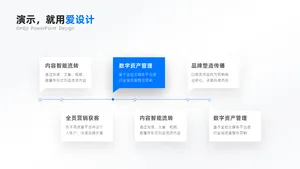 层级关系6项PPT内容页