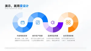 递进关系4项PPT内容页