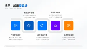 递进关系5项PPT内容页