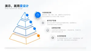层级关系4项PPT内容页
