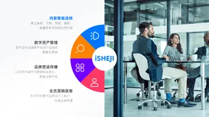 总分关系4项PPT内容页