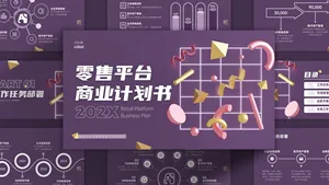简约大气商业计划书PPT模板