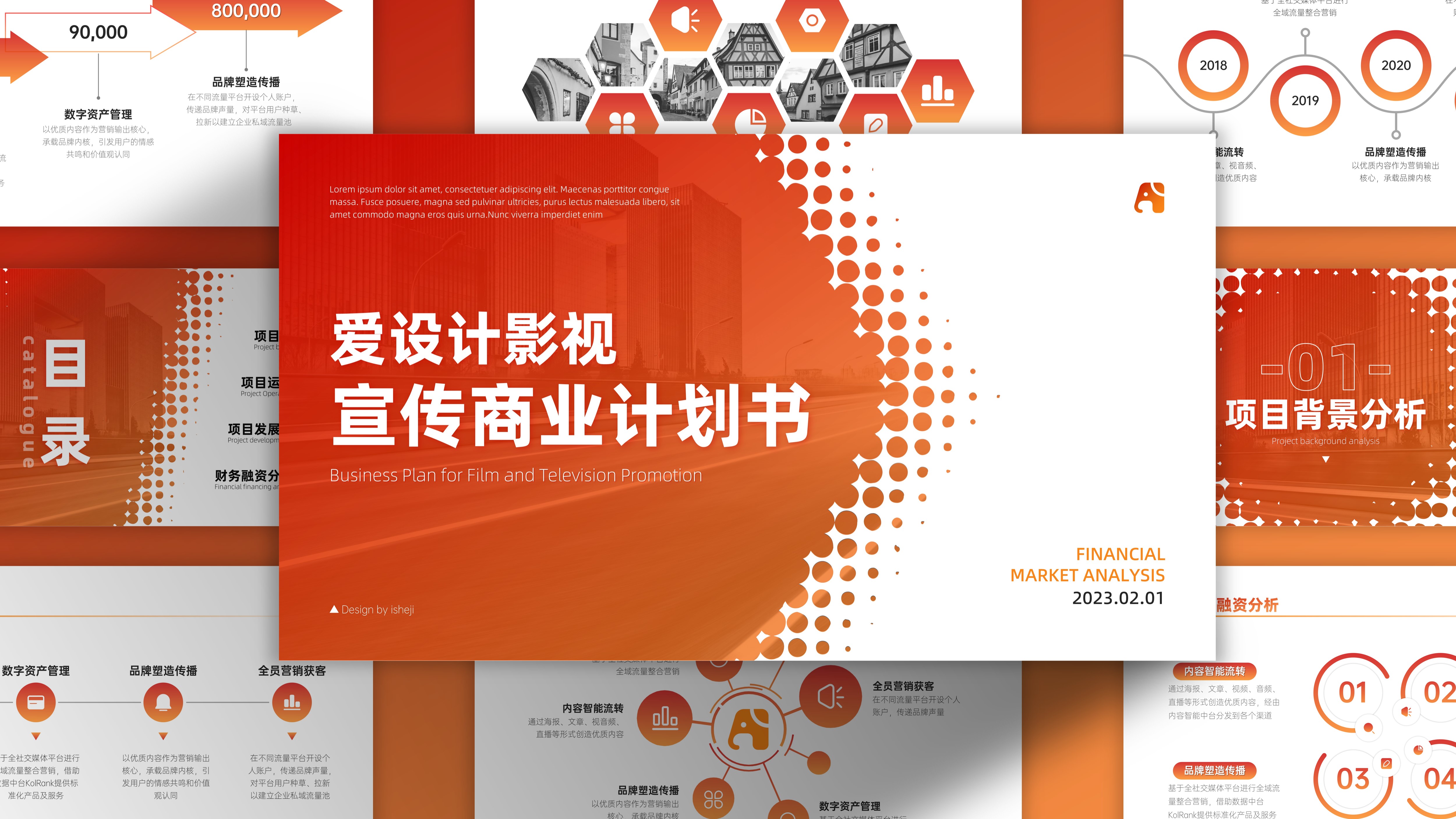 商务简约商业计划书PPT模板