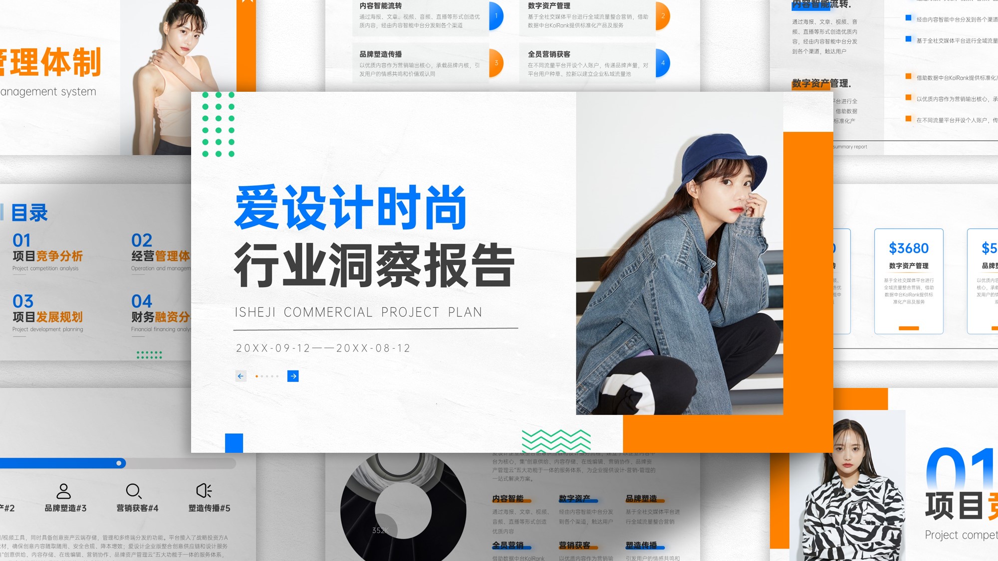 简约时尚商业计划书PPT模板