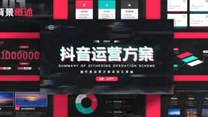 抖音推广运营方案时尚潮流PPT模板
