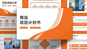 潮流风时尚创意潮流商业项目计划书PPT模板