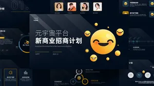 潮流风时尚创意趣味商业计划书PPT模板