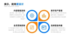 并列关系4项PPT内容页