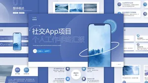 商务风时尚总结汇报PPT模板