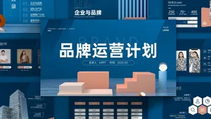 商务风大气品牌运营计划PPT模板