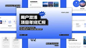 创意潮流风总结汇报PPT模板