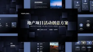 高端商务风营销推广PPT模板